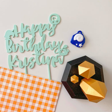 Animal Crossing Happy Birthday Cake Topper.