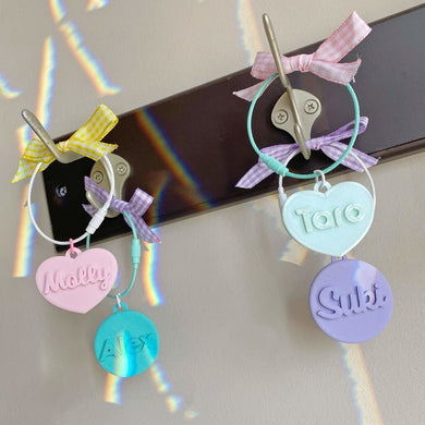 Colorful Personalized Name Keychain.