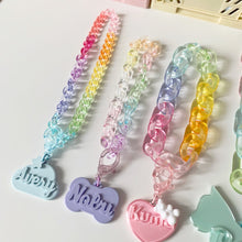 Load image into Gallery viewer, Rainbow Transparent Necklace.
